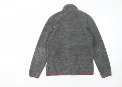 Möberg Women's Grey Fleece Jacket, Size M, Full Zip