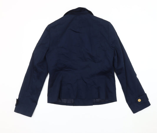 Banana Republic Women's Blue Pea Coat Size 8