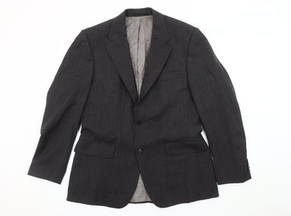 Mens UK Size 38 HUGO BOSS Regular Grey Suit Jacket