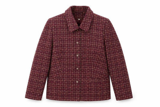 Front view of Honor Millburn Women's Multicoloured Check Blazer, size 16