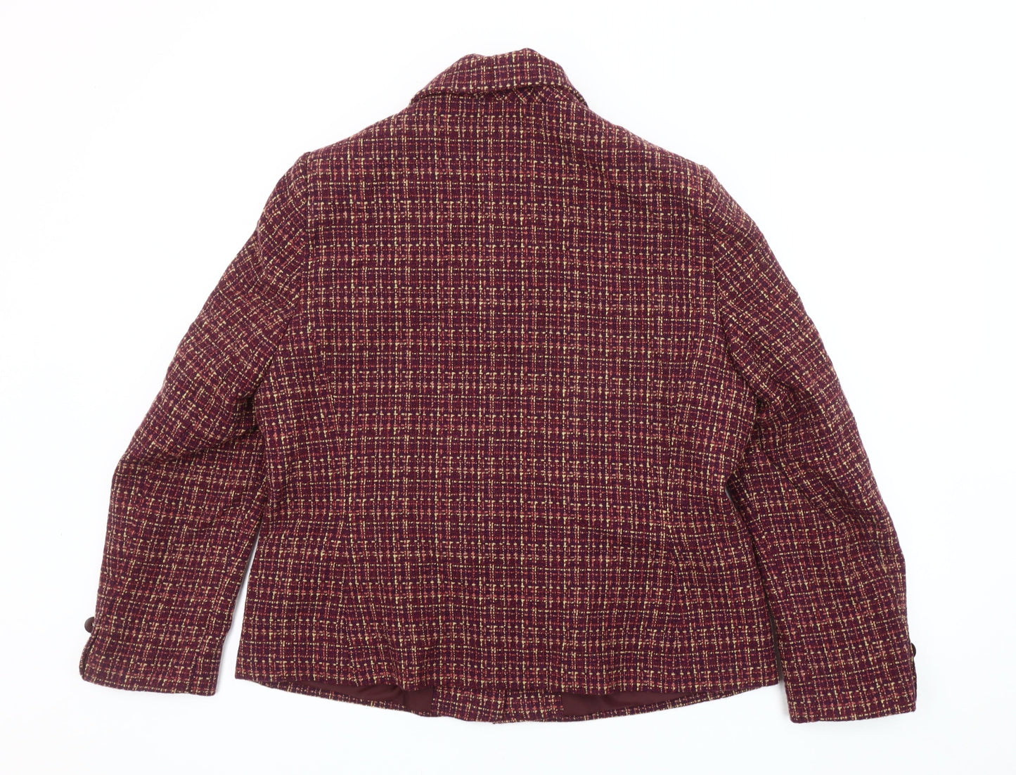 Honor Millburn Women's Multicoloured Check Blazer Size 16