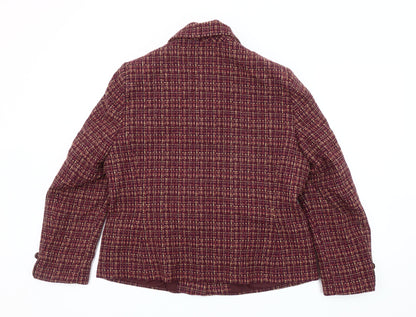 Honor Millburn Women's Multicoloured Check Blazer Size 16