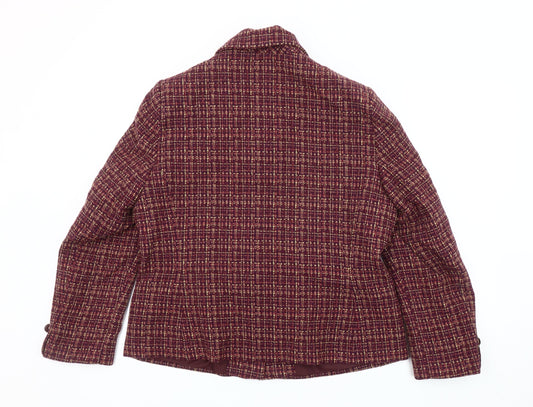 Honor Millburn Women's Multicoloured Check Blazer Size 16