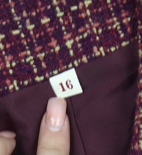 Honor Millburn Women's Multicoloured Check Blazer Size 16