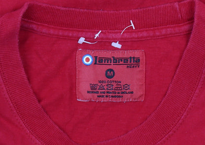 Lambretta Men's Red Graphic Print T-Shirt M