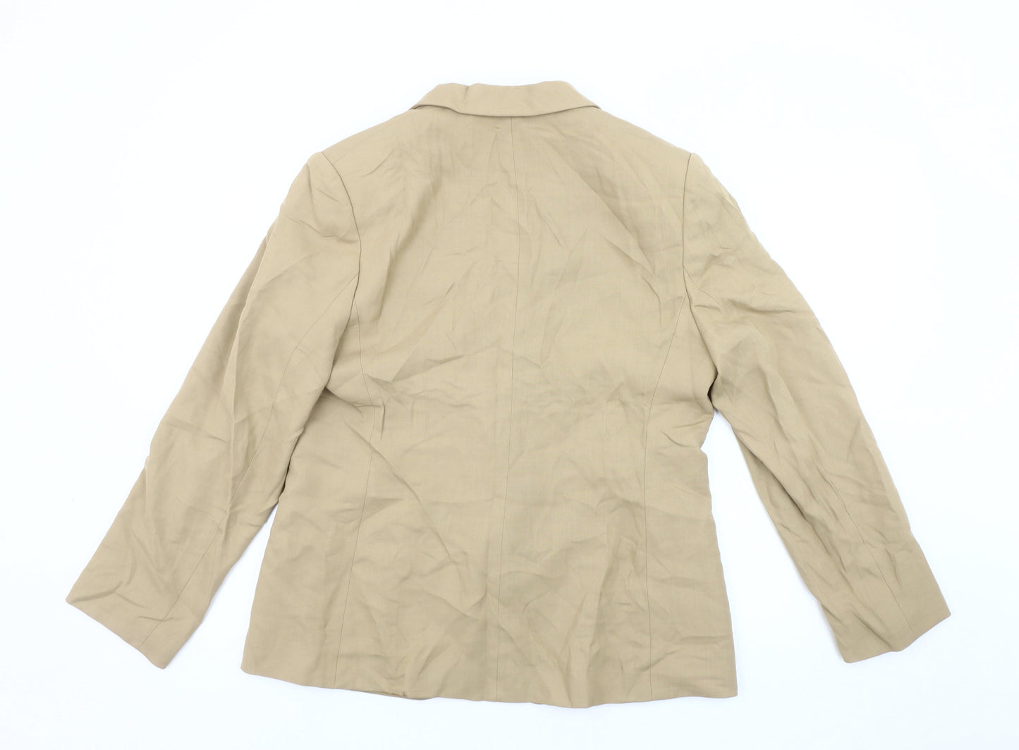 Next Women's Beige Blazer UK 16 Long Sleeve