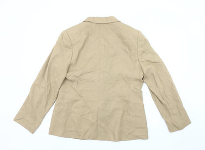 Next Women's Beige Blazer UK 16 Long Sleeve