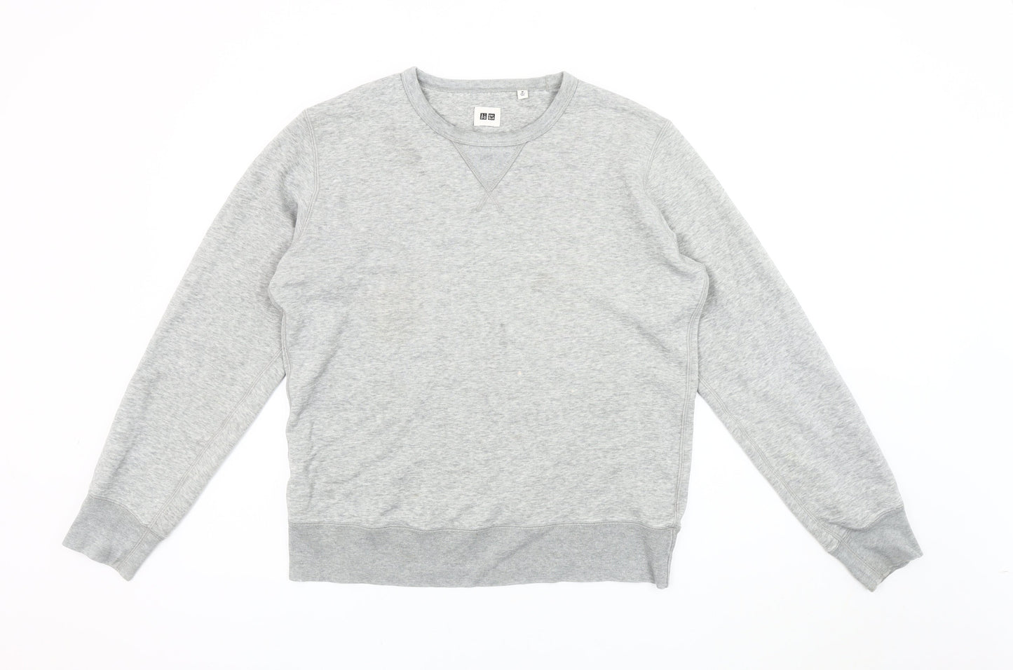 Uniqlo Men's Grey Pullover Sweatshirt M