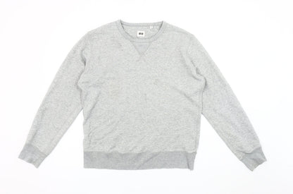 Uniqlo Men's Grey Pullover Sweatshirt M