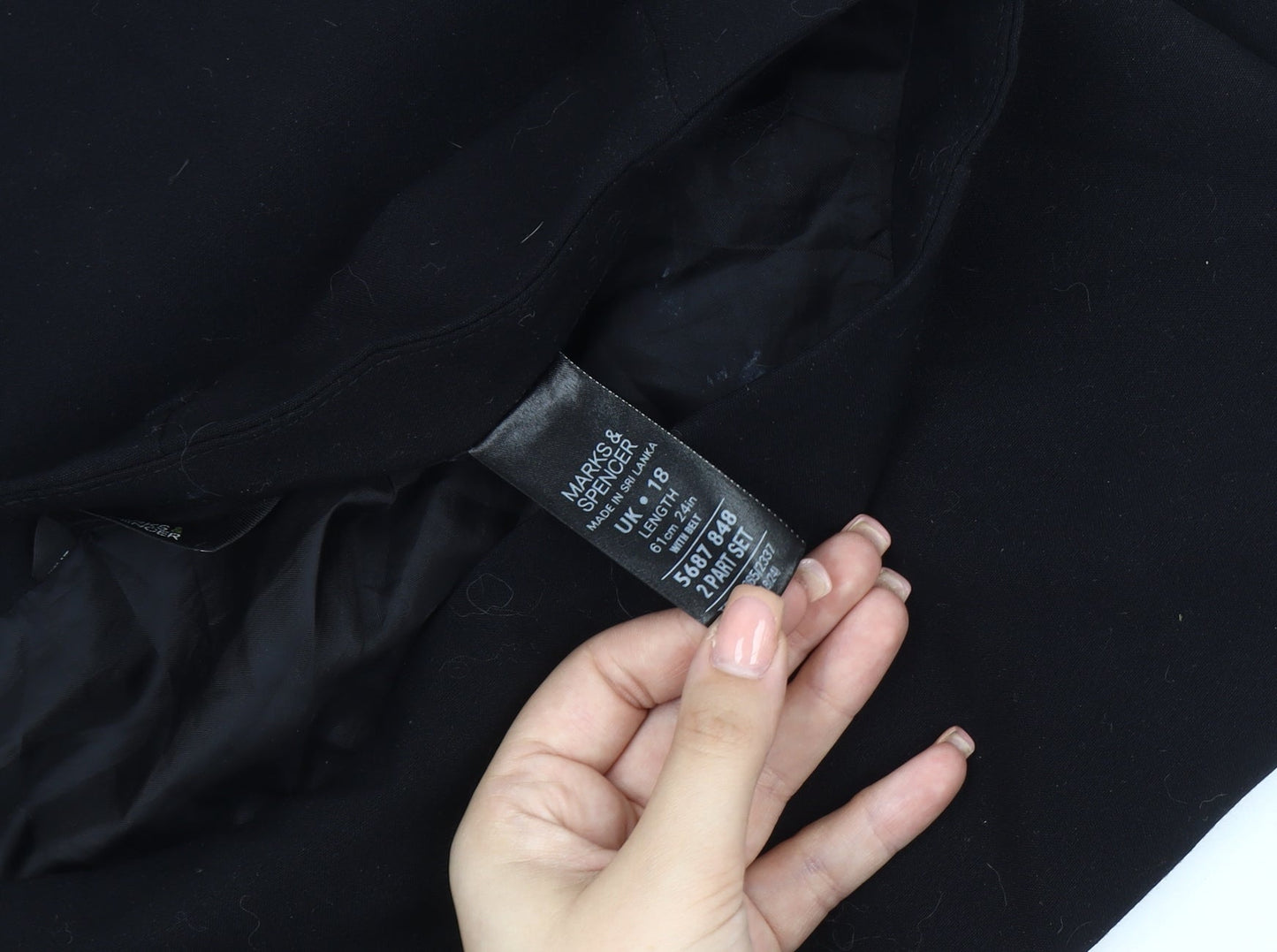 Marks and Spencer Women's Black Pencil Skirt Size 10