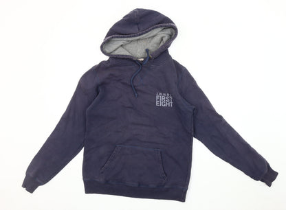 Unisex Adults UK Size 10 Jack Wills Blue Pullover Hoodie