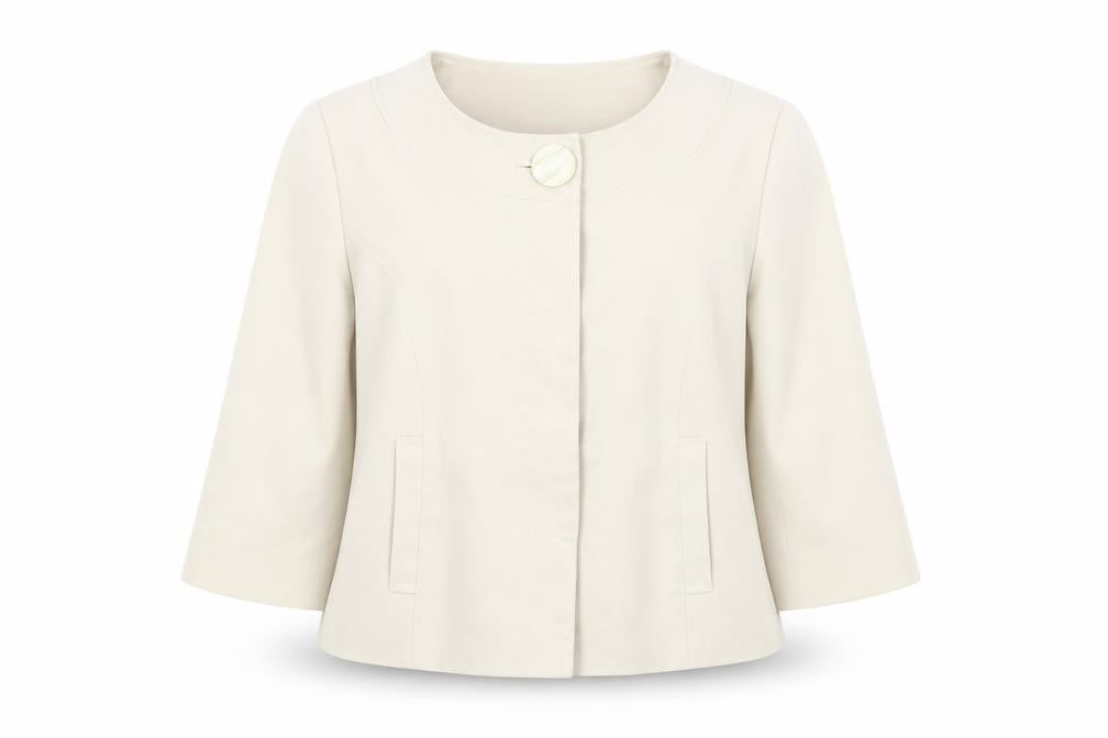 Womens UK Size 14 Kaliko Regular Ivory Blazer