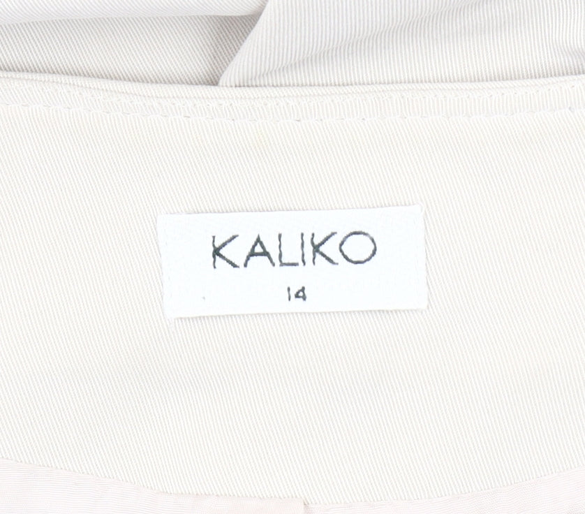 Kaliko Women's Ivory Blazer, Size 14, Lined