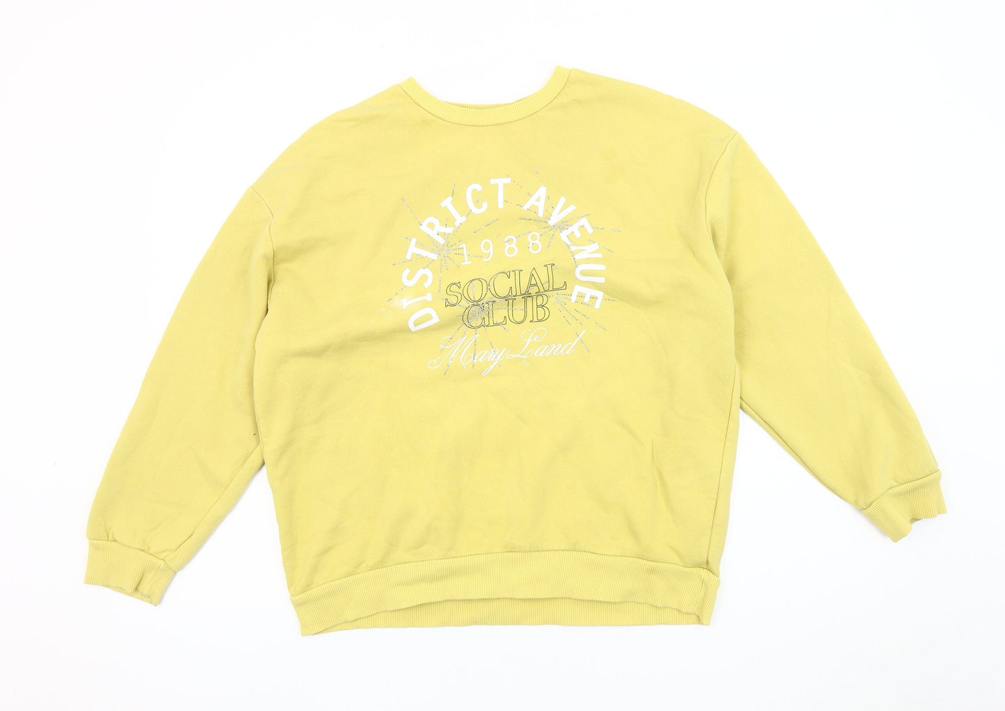 In Other Words Women's Yellow Pullover Sweatshirt, Size S