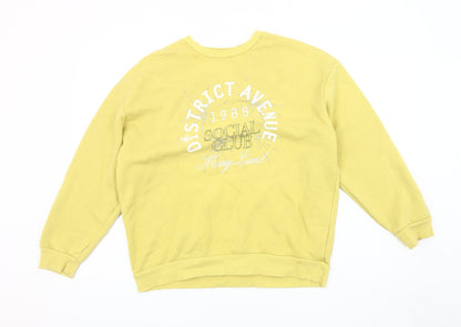 In Other Words Women's Yellow Pullover Sweatshirt, Size S