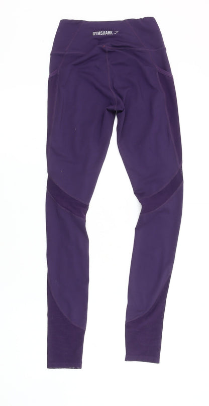 Gymshark Women's Purple Moisture Wicking Leggings S