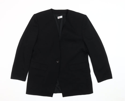 UK Size 14 Bianca  Black Blazer