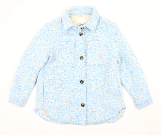 Womens UK Size S H&M Blue Basic Jacket