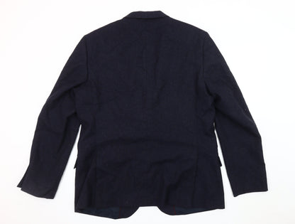 Mens UK Size 46 Marks and Spencer Regular Blue Suit Jacket