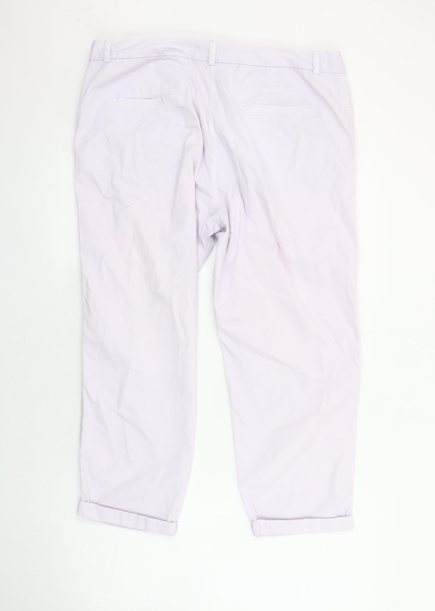Womens UK Size 16 Marks and Spencer  Chino Ivory Trousers