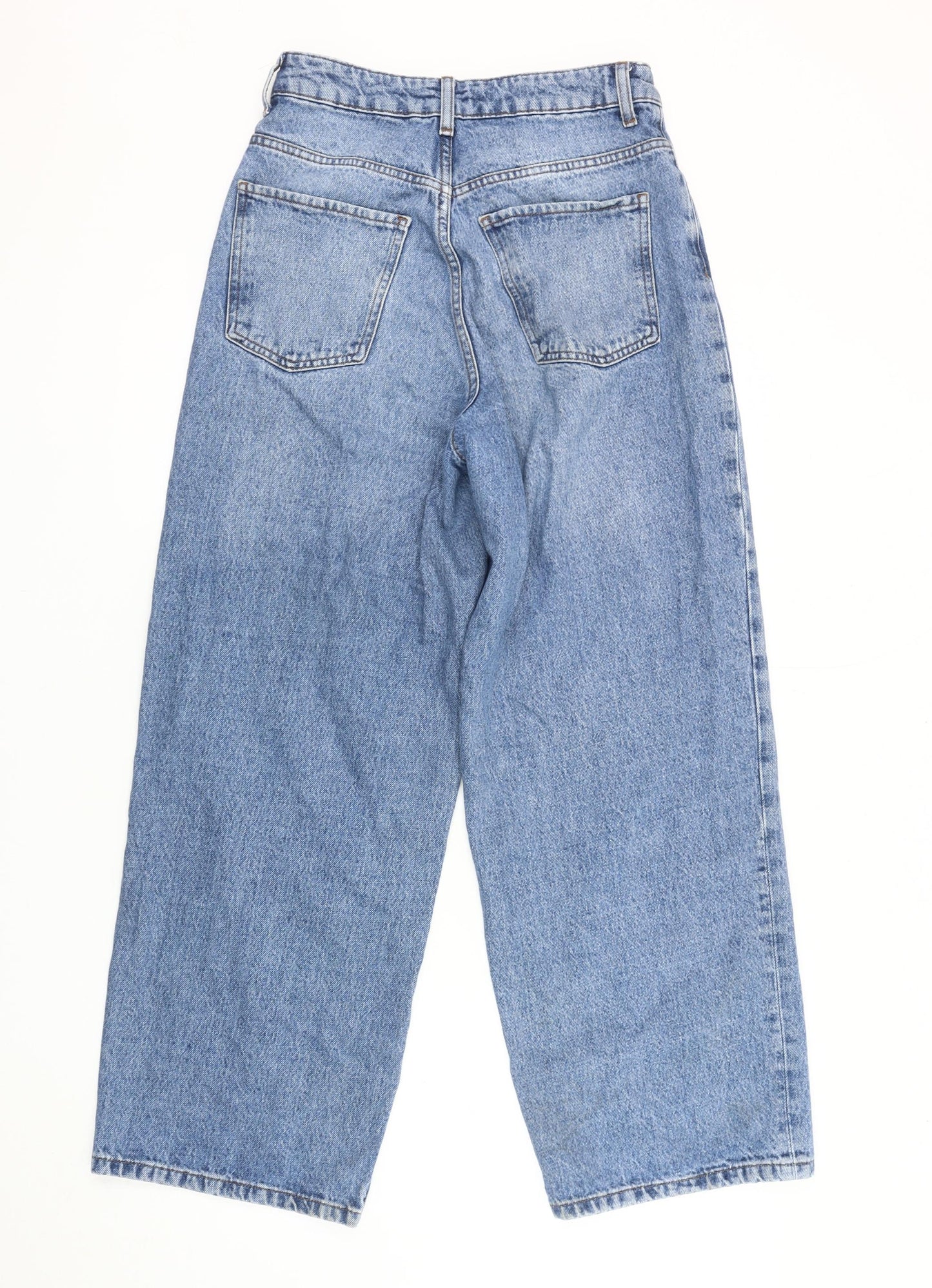 ASOS Men's Blue Wide-Leg Jeans, Size 28, Relaxed Fit