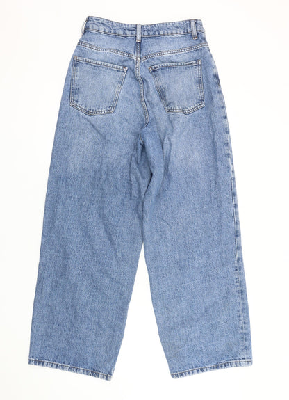 ASOS Men's Blue Wide-Leg Jeans, Size 28, Relaxed Fit