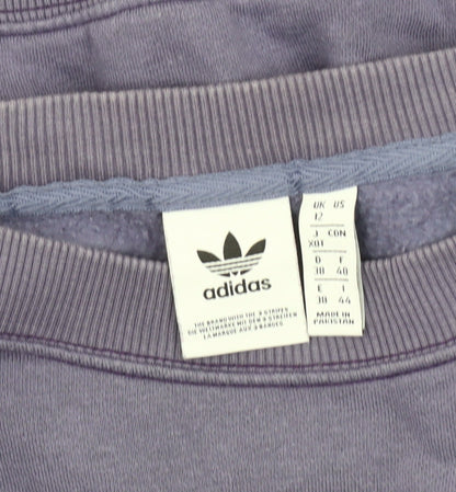 Adidas Women's Purple Logo Sweatshirt, Size 12, Pullover