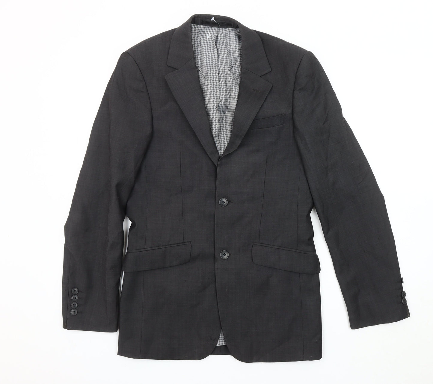 Mens UK Size 34 Ben Sherman Regular Black Suit Jacket