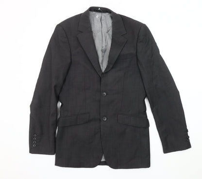 Mens UK Size 34 Ben Sherman Regular Black Suit Jacket