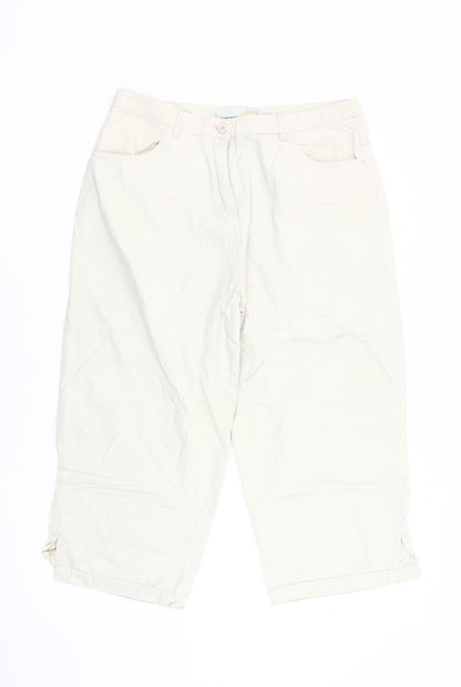 Softwear Women's Ivory Casual Trousers Size 14