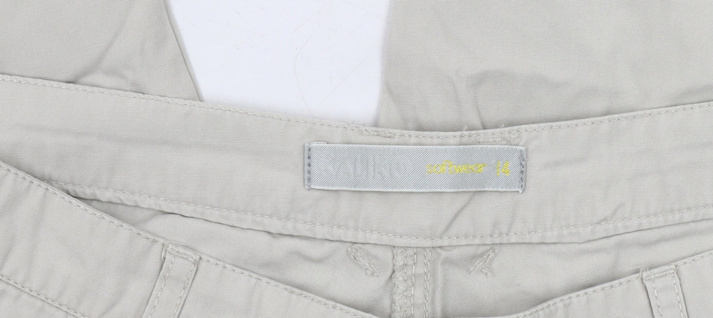 Softwear Women's Ivory Casual Trousers Size 14