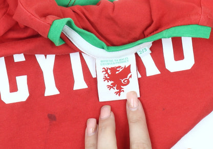 Wales Boys Red & Green Cymru Sports T-Shirt 2-3 Years