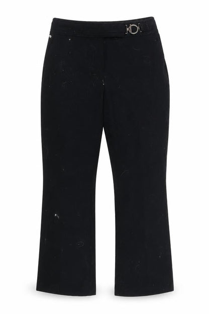 Womens UK Size M Marks and Spencer Regular Fit Casual Workwear Black Trousers