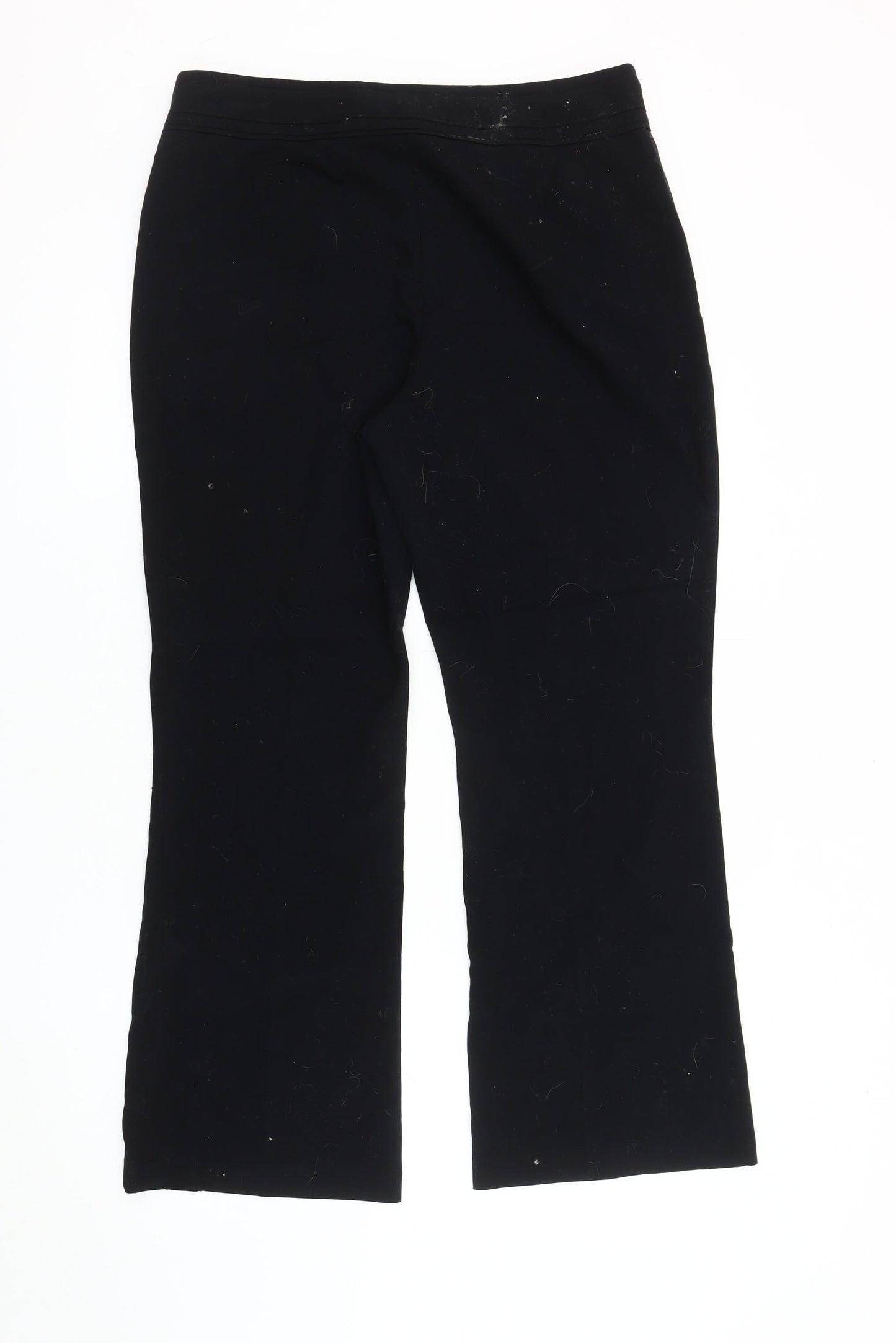 Womens UK Size M Marks and Spencer Regular Fit Casual Workwear Black Trousers