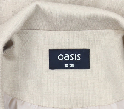 Oasis Beige Women's Blazer Size 10 Long Sleeve