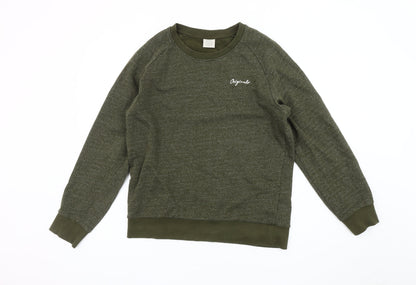 Mens UK Size M JACK & JONES Green Pullover Sweatshirt
