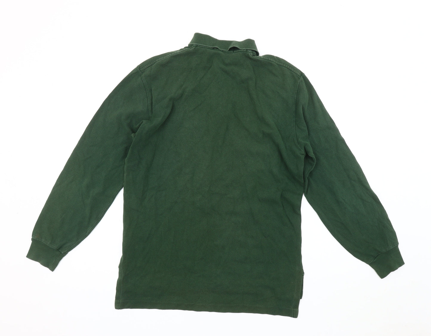 Ralph Lauren Men's Green Long Sleeve Polo S