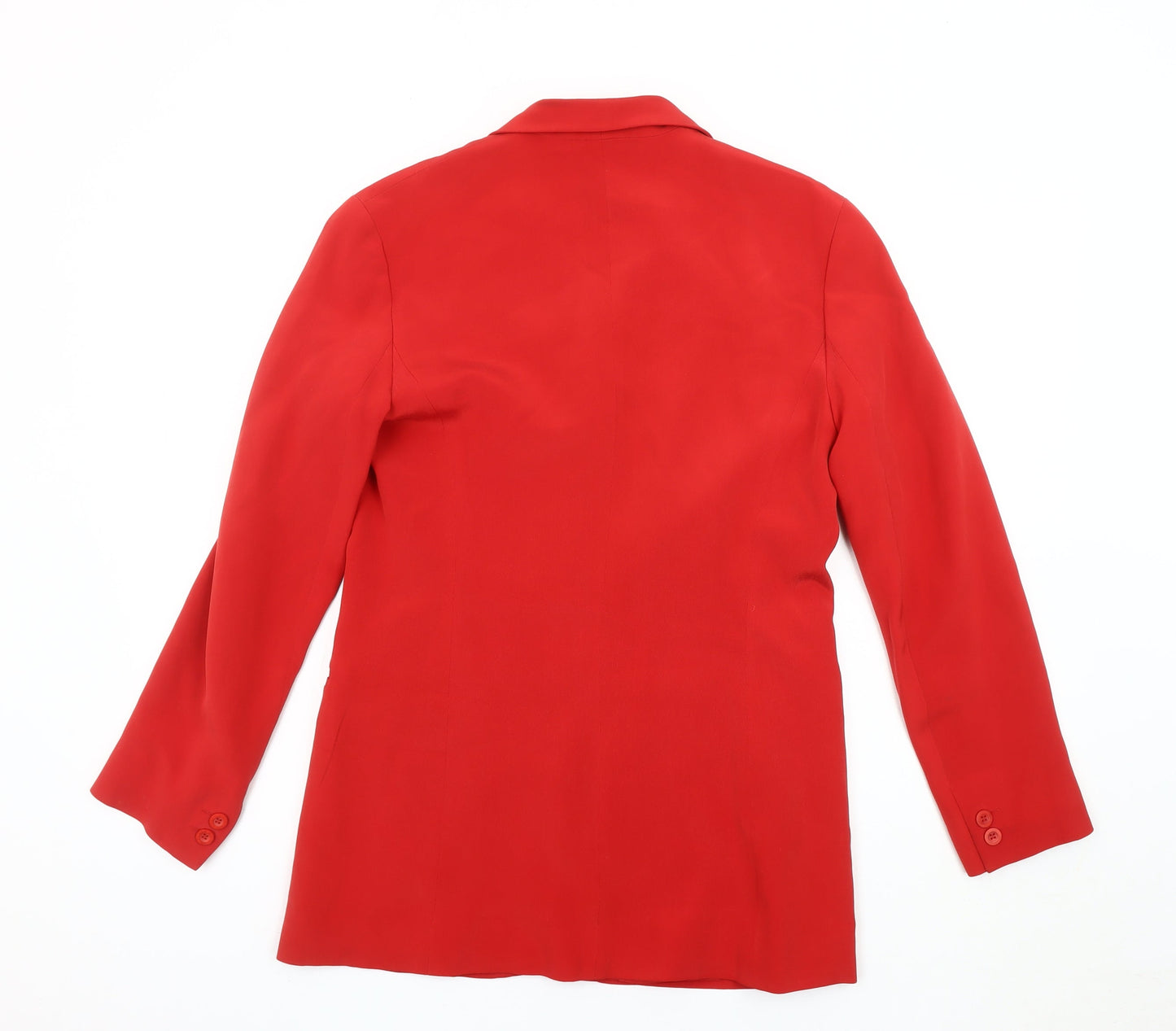 August Silk Women's Red Blazer, Size 2, Lined, Excellent Condition
