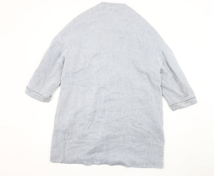 Zara Women's Grey Mid-Length Coat Size 2