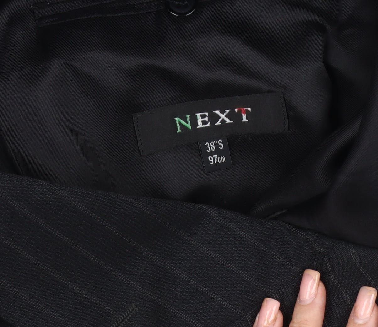 Mens UK Size 38 NEXT Regular Black Suit Jacket
