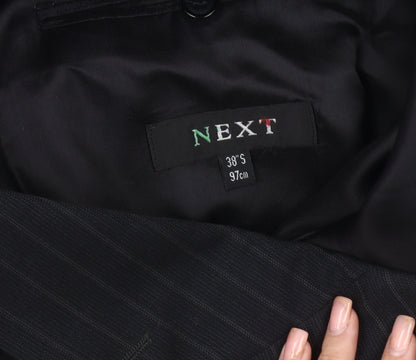 Mens UK Size 38 NEXT Regular Black Suit Jacket