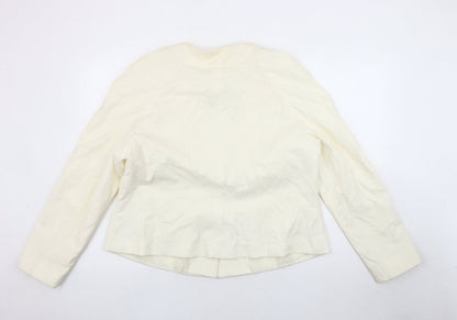 BM Collection Women's Ivory Blazer, Size 20