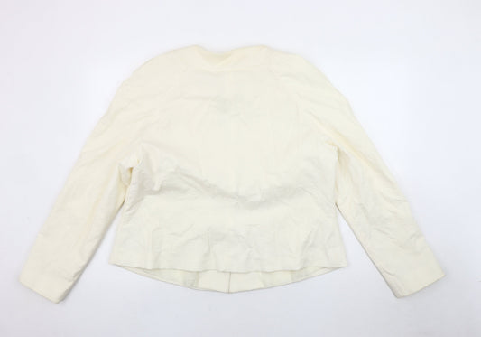 BM Collection Women's Ivory Blazer, Size 20