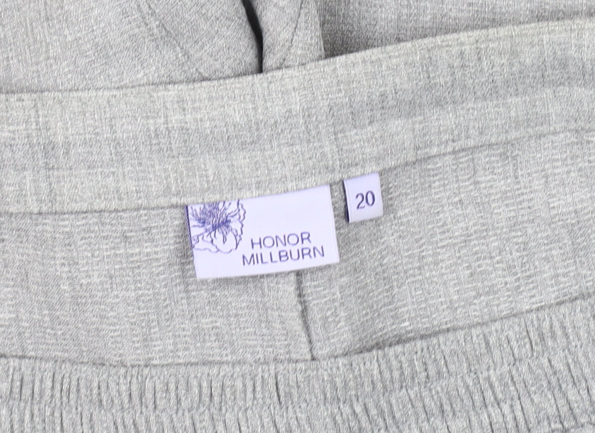 Womens UK Size 20 Honor Millburn Regular Fit  Grey Trousers
