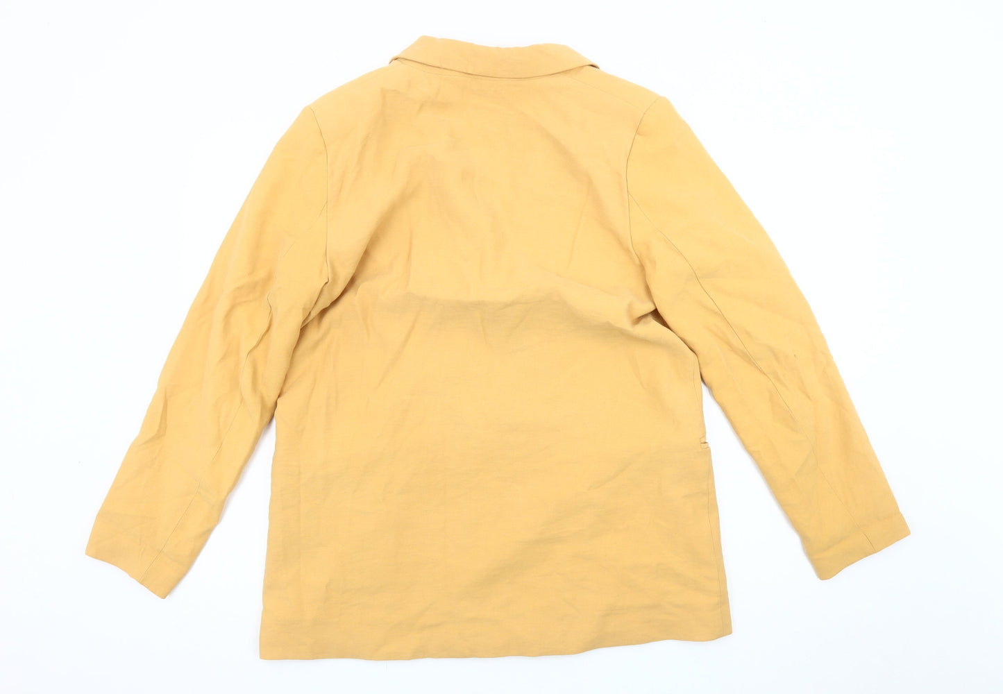 H&M Women’s Yellow Double-Breasted Blazer