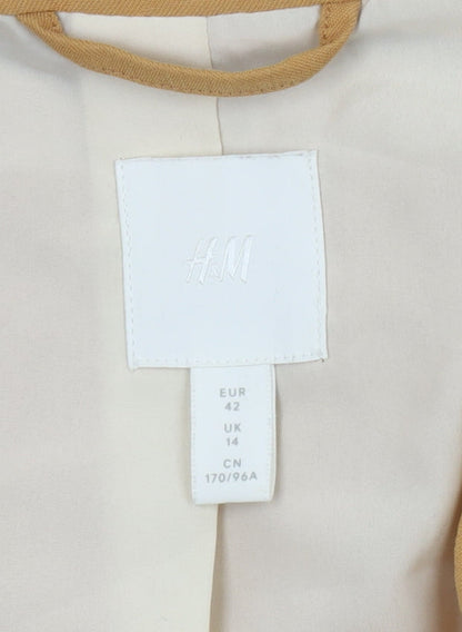 H&M Women’s Yellow Double-Breasted Blazer