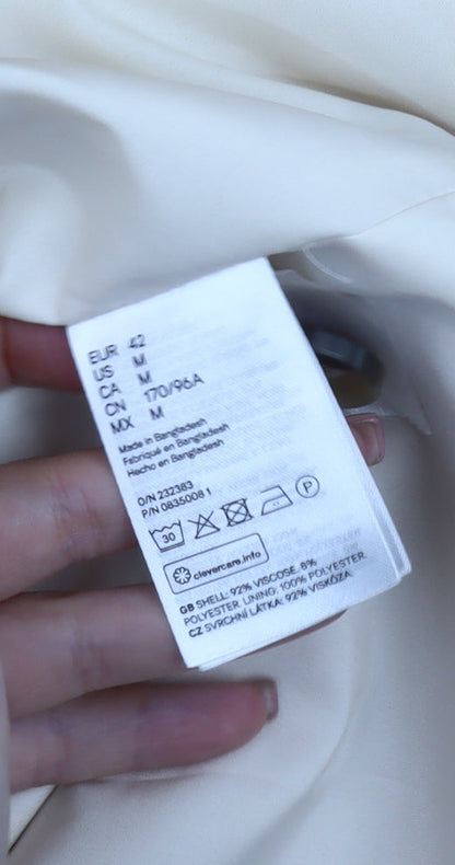 H&M Women’s Yellow Double-Breasted Blazer