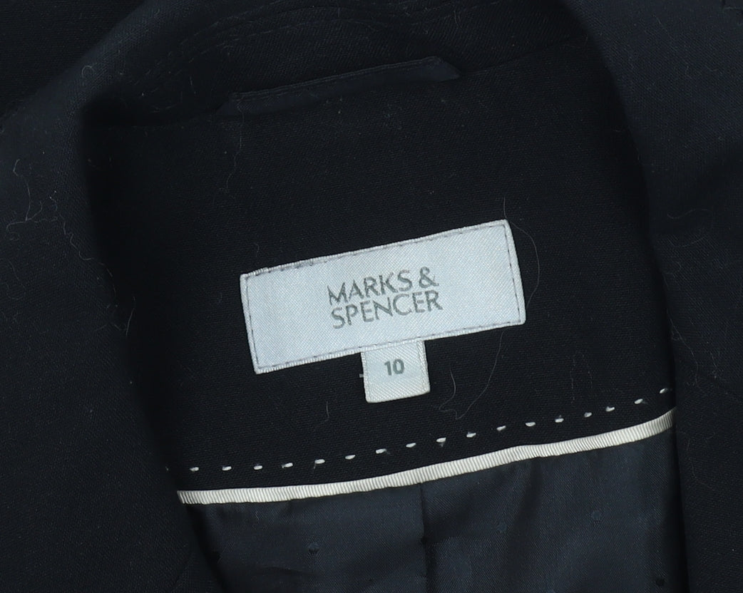 Marks and Spencer Women's Black Blazer, Size 10