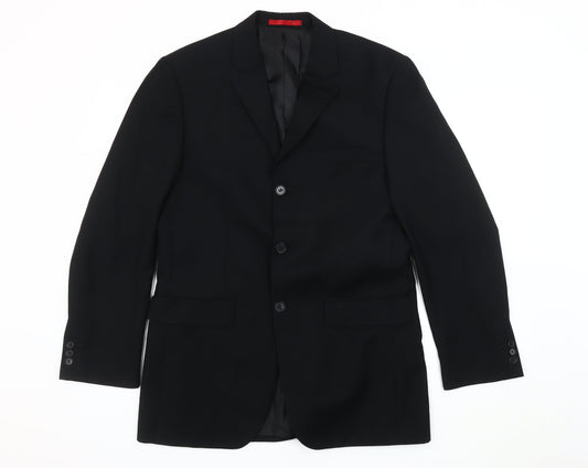 Mens UK Size 38 Burton Regular Black Suit Jacket