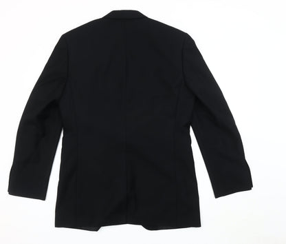 Mens UK Size 38 Burton Regular Black Suit Jacket